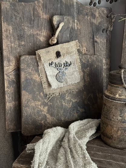 Chalk cloth with elk