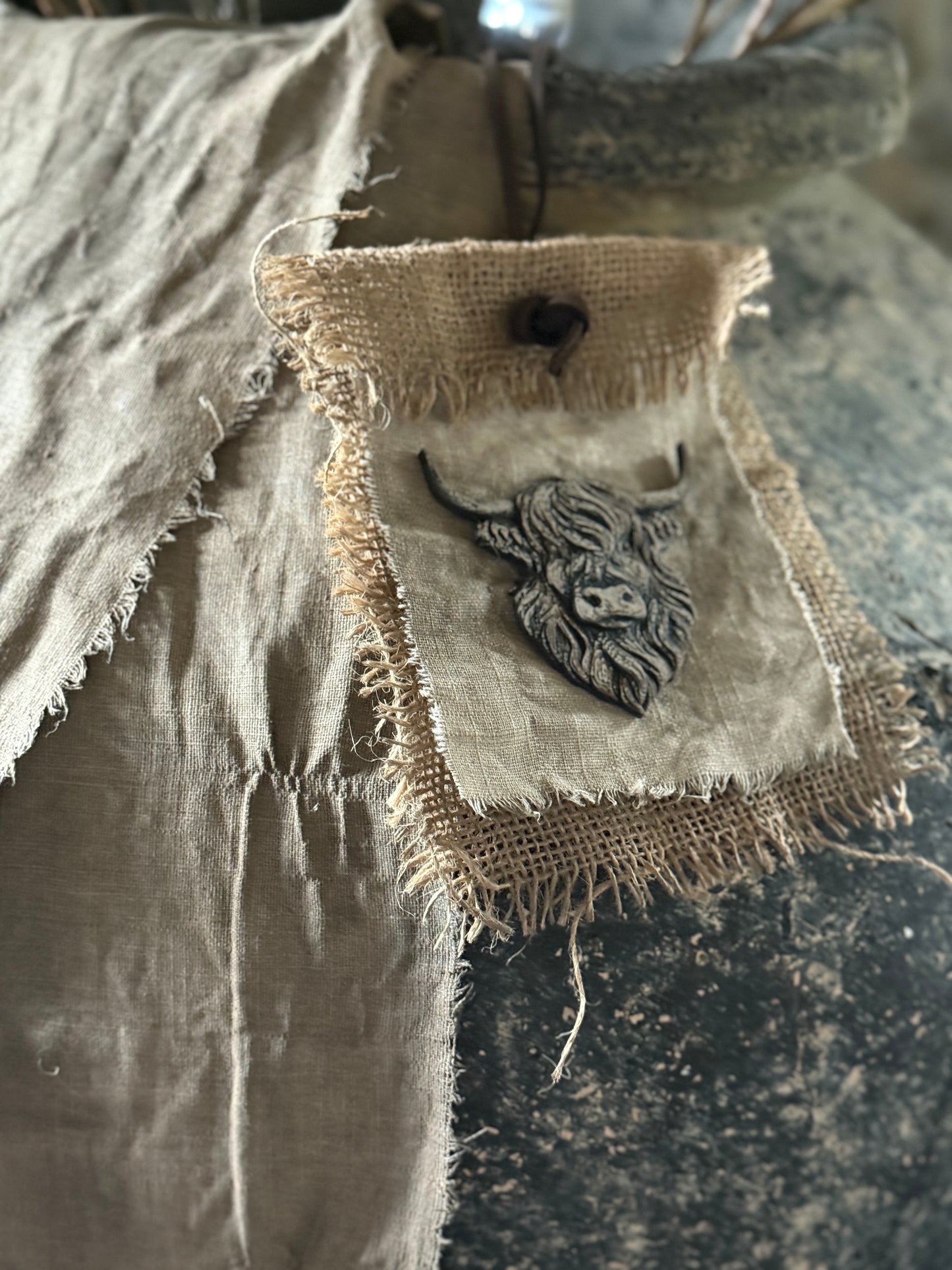 Kreidetuch mit Highlander