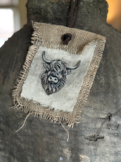 Kreidetuch mit Highlander