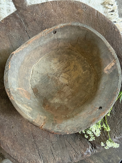 Oude houten schaal (7A)