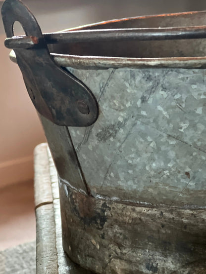 Old Metal Tray with Handle - Available in 2 sizes