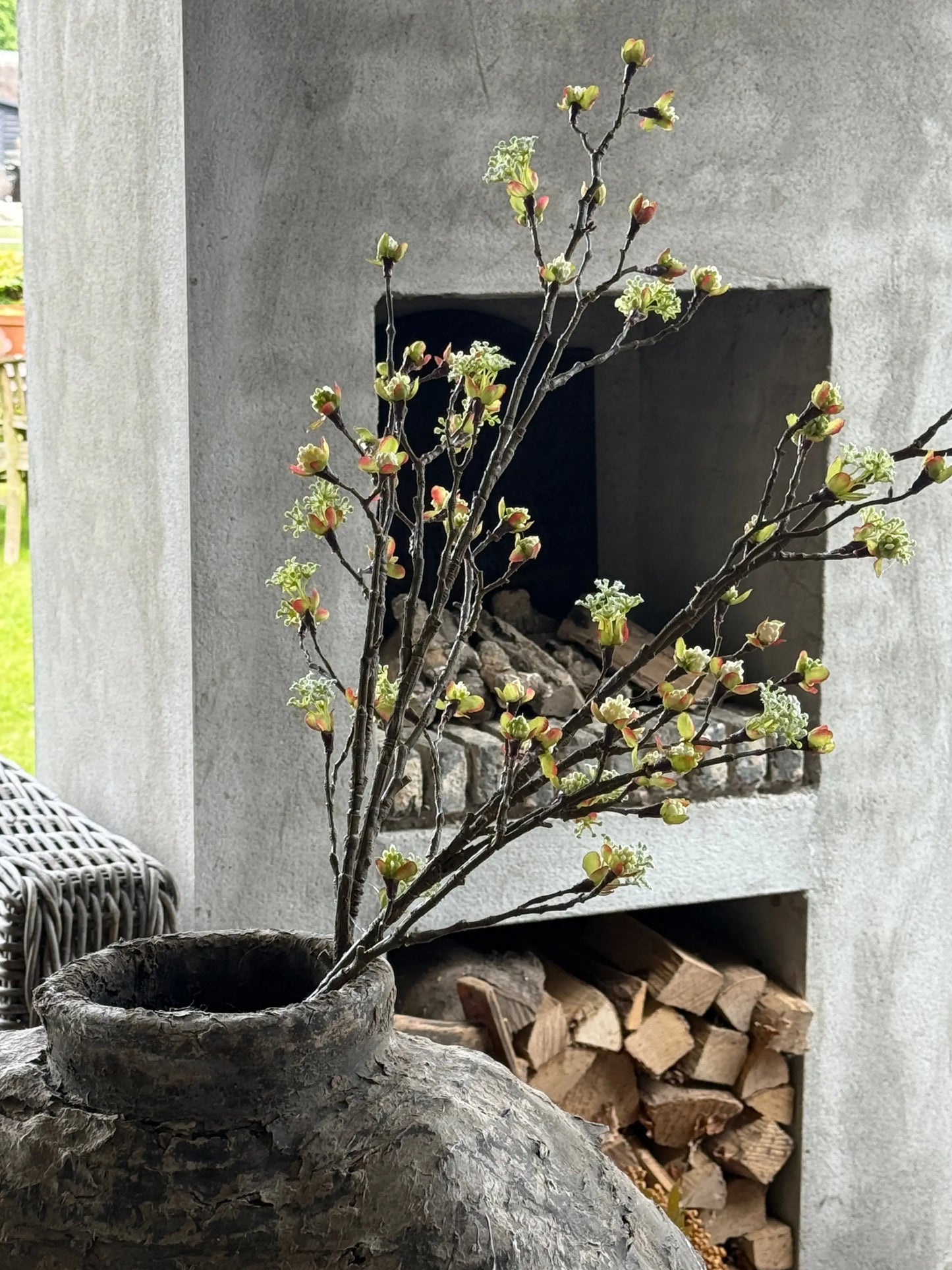 Bloesemtak kunst – wit