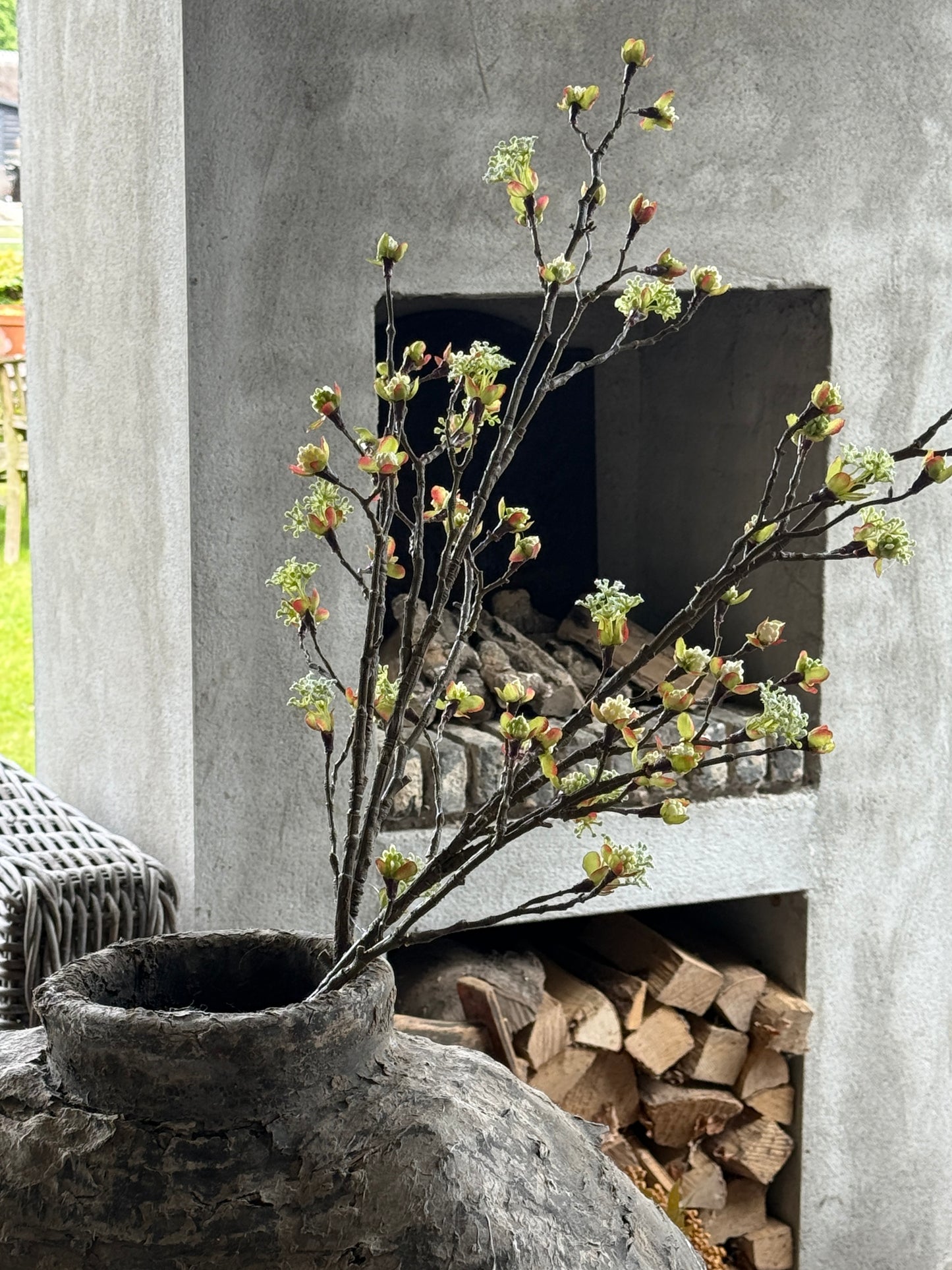 Bloesemtak kunst – wit