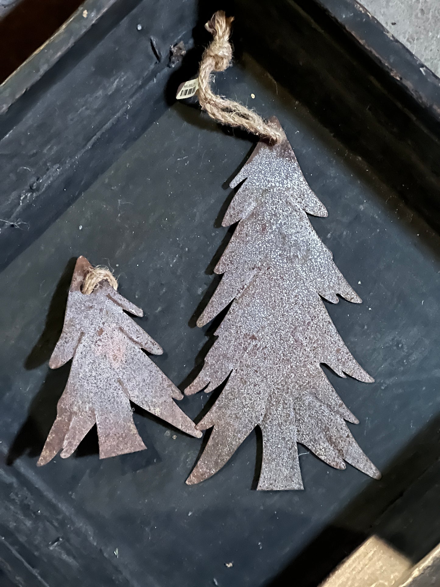 Kerstboom hanger roest, verkrijgbaar in S en M