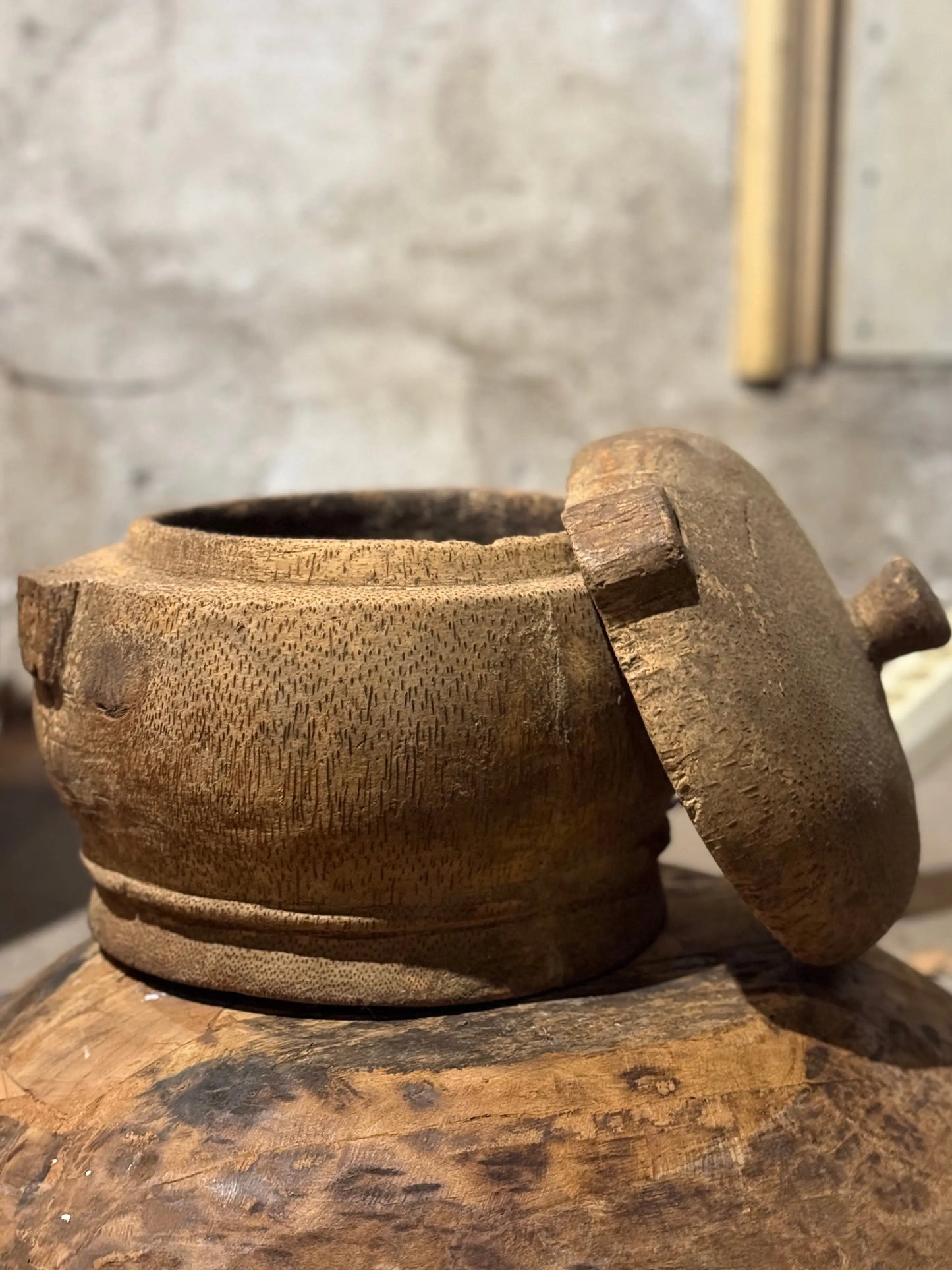 Old wooden food box