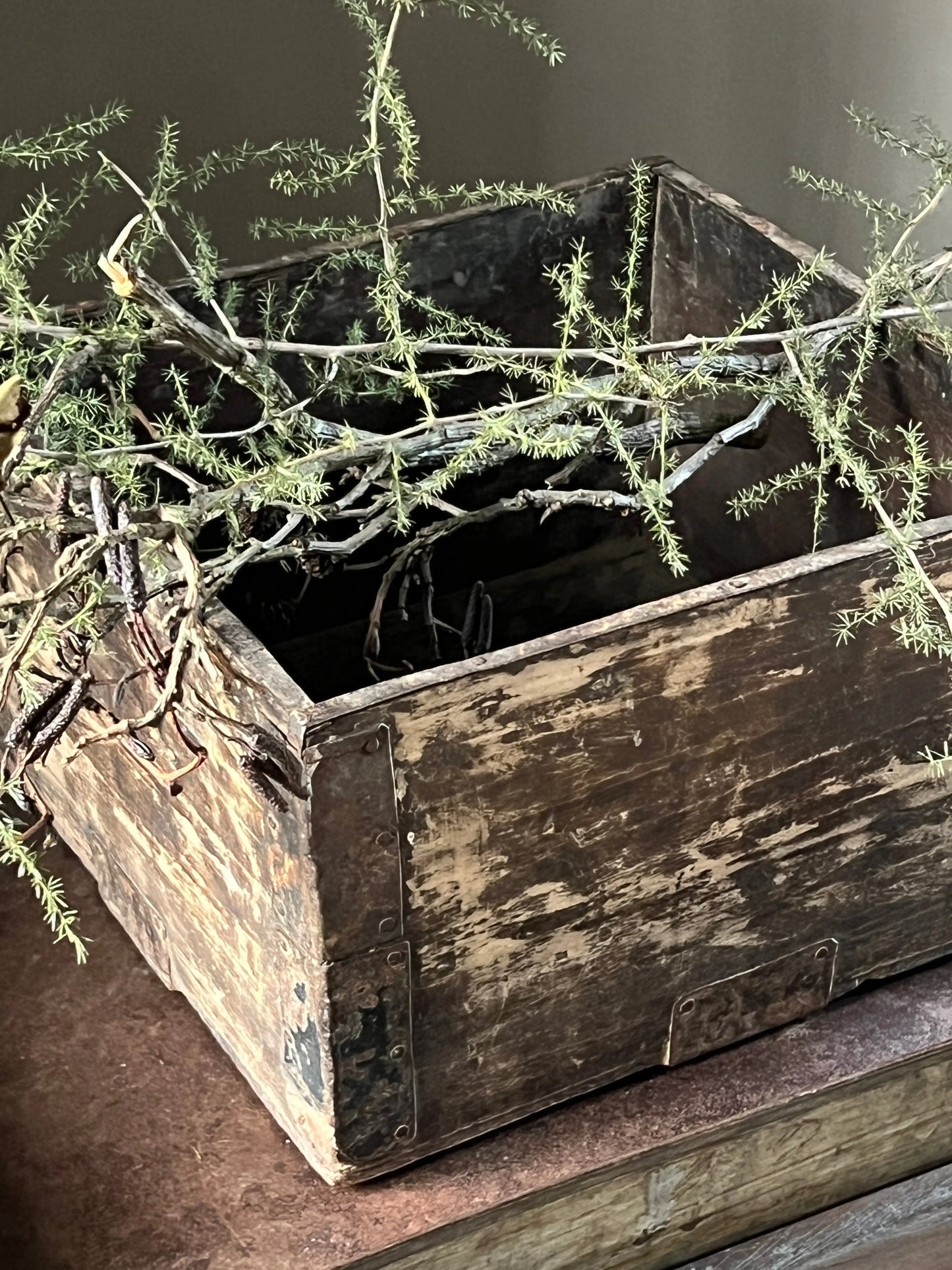 Authentieke houten bak
