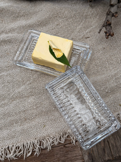 Botervloot van bewerkt glas – Butter
