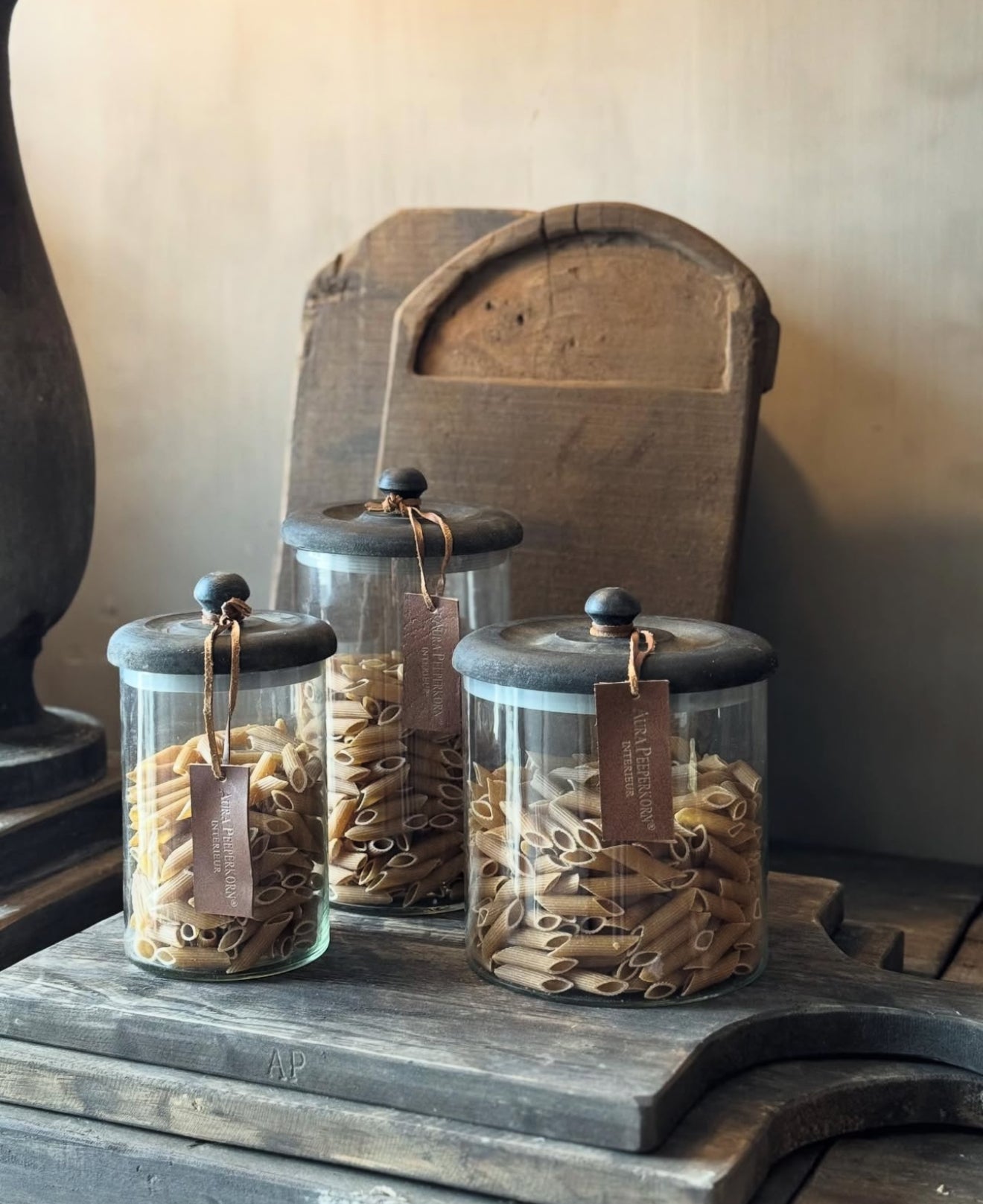 Glazen Pot met Deksel – Aura Peeperkorn- Verkrijgbaar in diverse maten