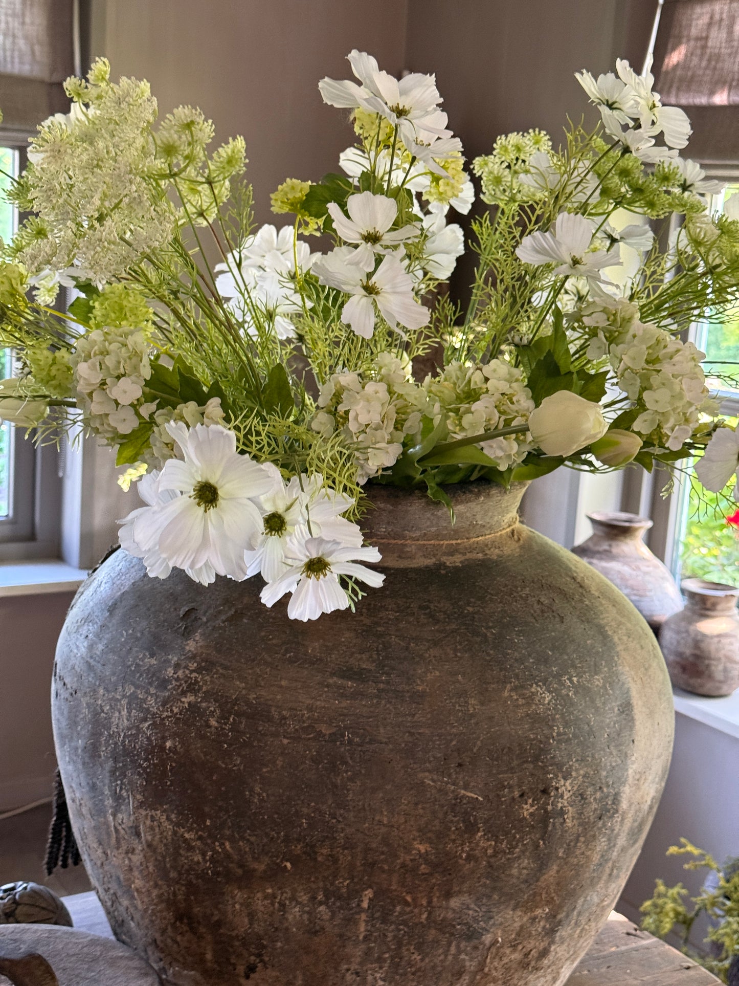 Kunstbloem Cosmos Spray White – 75 cm