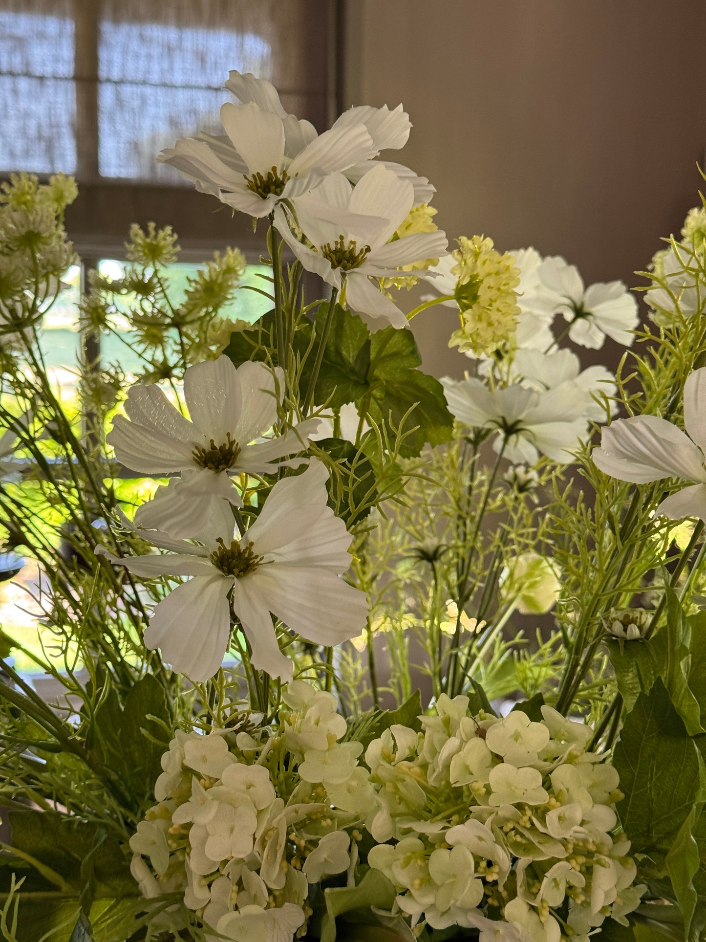 Kunstbloem Cosmos Spray White – 75 cm