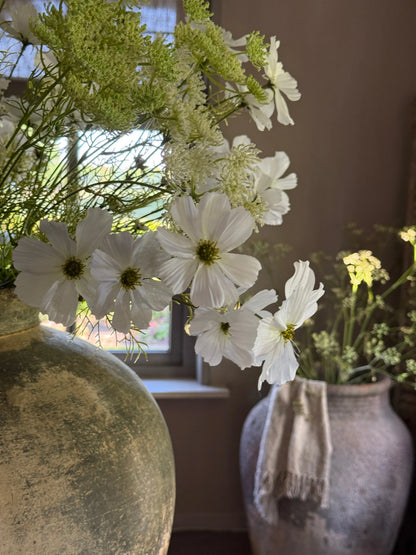 Artificial Flower Cosmos Spray White – 75 cm