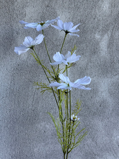 Kunstbloem Cosmos Spray White – 75 cm