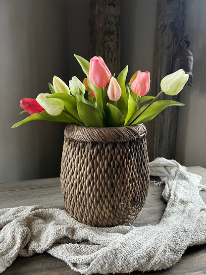 Bos Tulpen kunst, 30 cm. roze mix