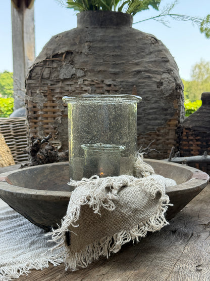 Old wooden bowl from India – unique and with character (LH3B)