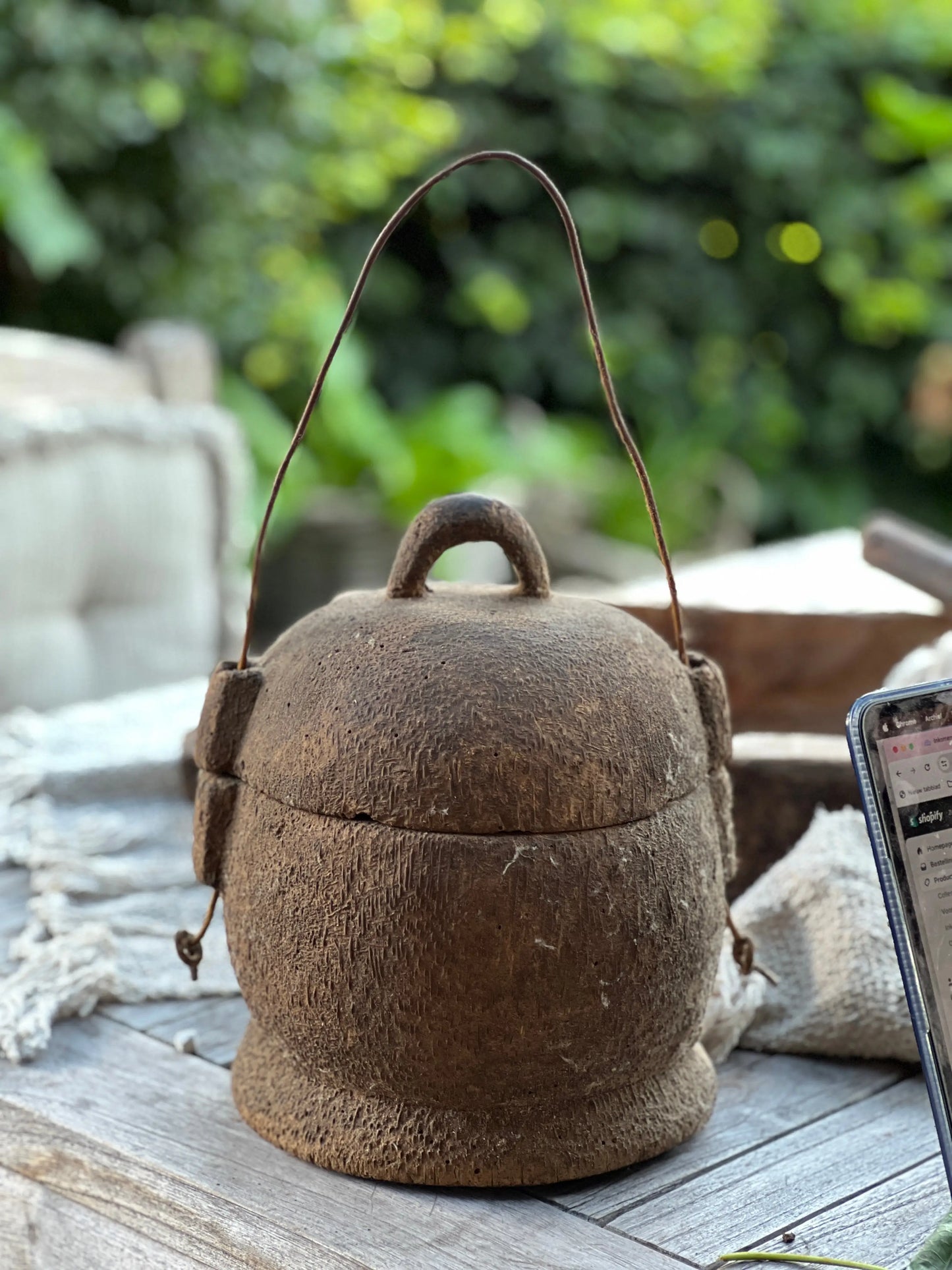 Old wooden food box
