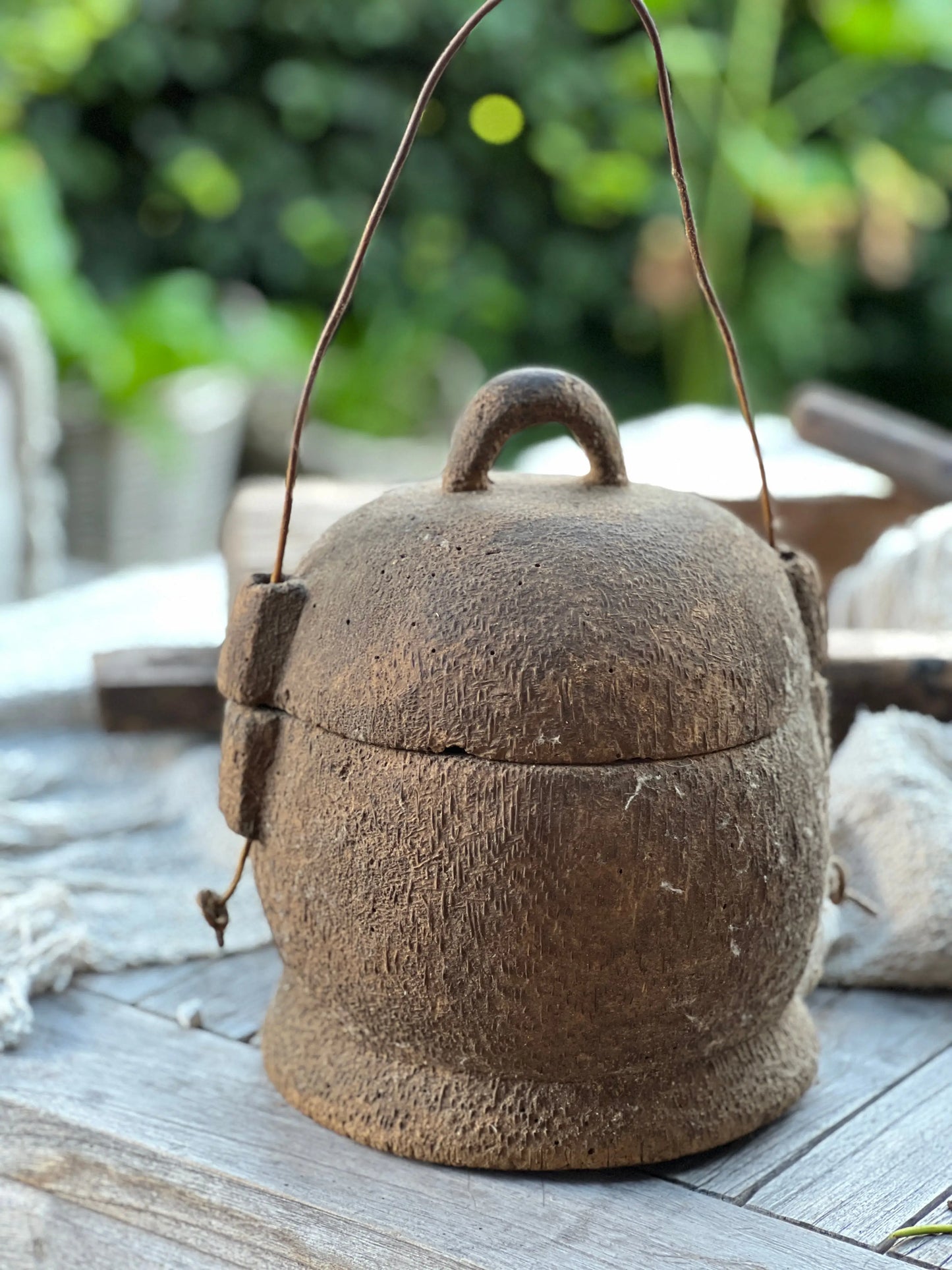 Old wooden food box