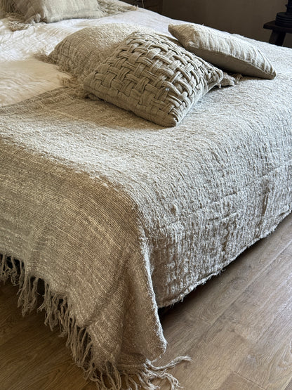 Leinen-Plaid/Tagesdecke Ada 250x250