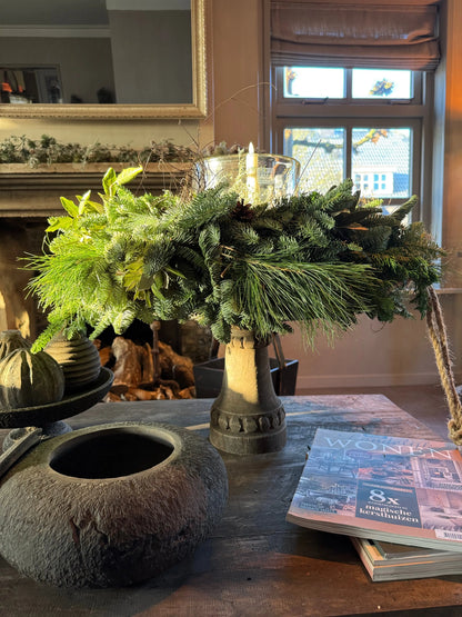 Tray on stand Old grey - Trapa Living
