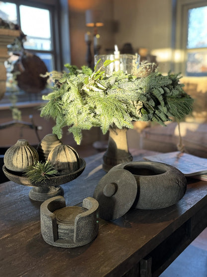 Pot stonelook Chiara old grey - Trapa Living