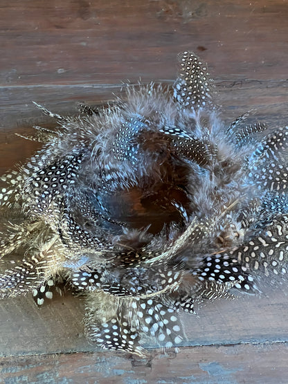 Wreath with small feathers