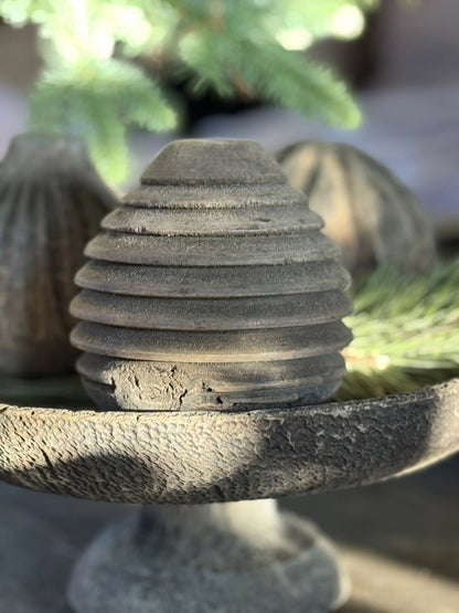Deko-Kugel Holz Old Grey - Trapa Living