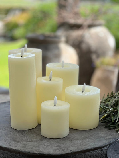 Pillar candle LED Off White Countryfield available in 6 sizes