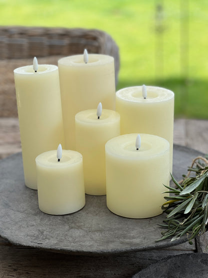 Pillar candle LED Off White Countryfield available in 6 sizes