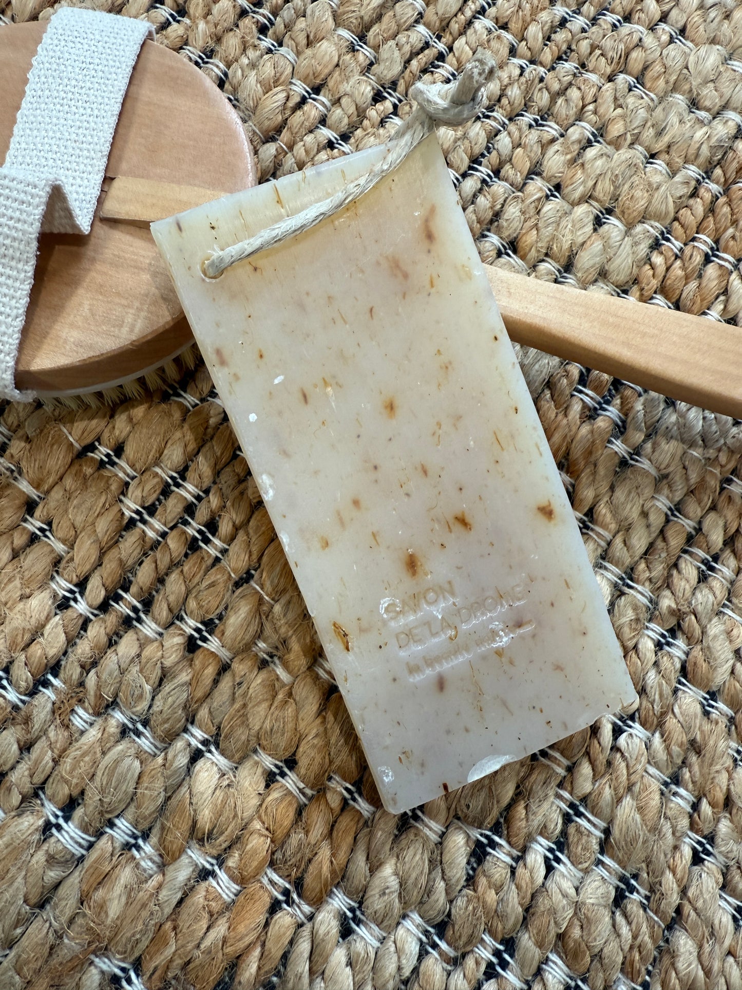 Stick soap on rope, Lavender