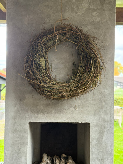 Hopfenpflanzenkranz 65 cm.