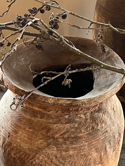 Oude nepalese pot, L, Aura Peeperkorn