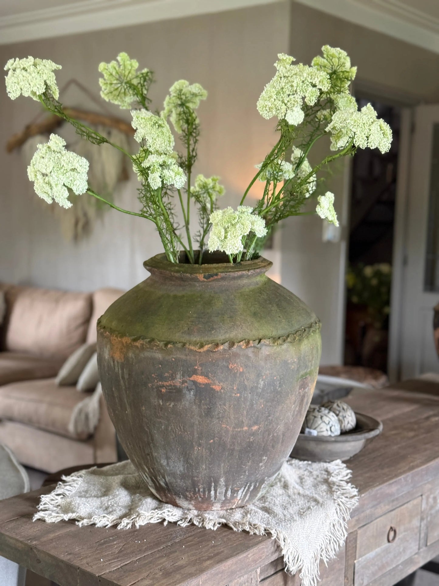 Old water pot from India - Please note! this is a pick-up item