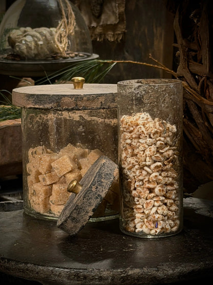 Glass storage jar with lid - available in 3 sizes