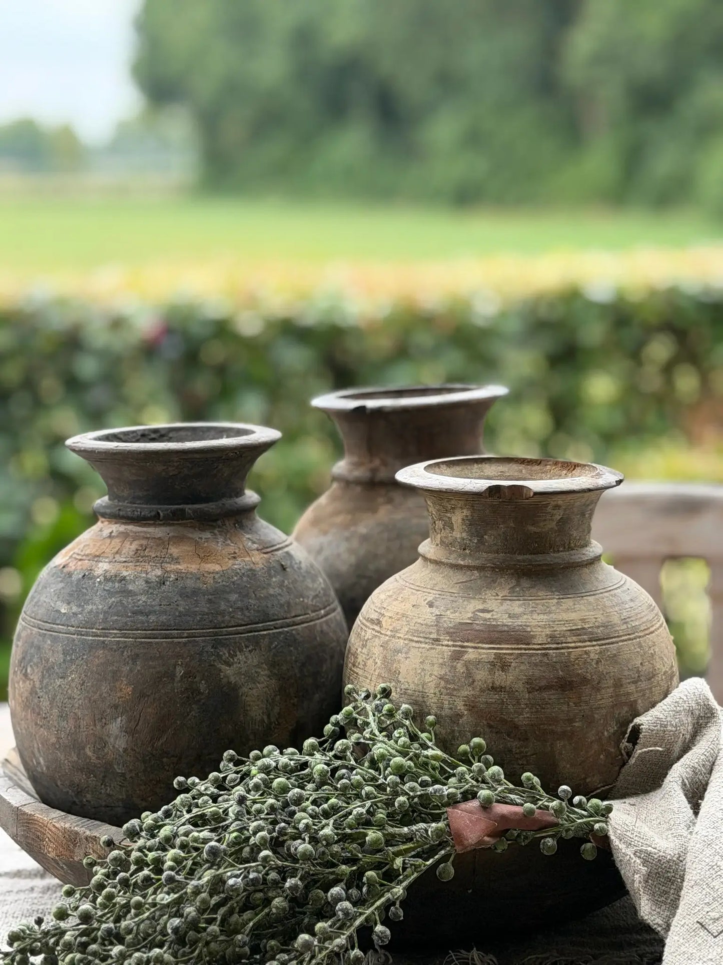 Nepalese bolle pot/vaas- Trapa Living- (LH02)