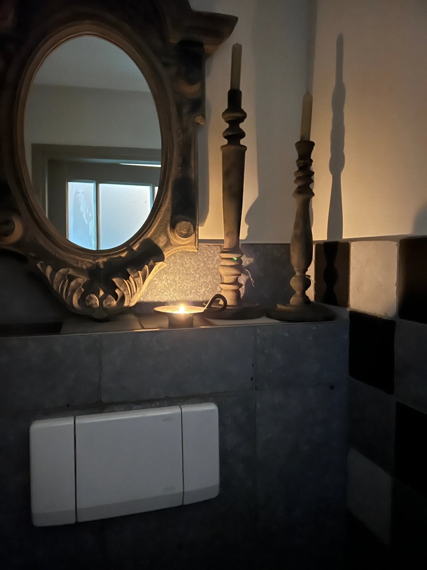 Wrought iron sconce