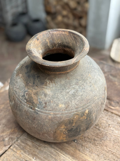Nepalese bolle pot/vaas – oude pot uit India (LH007)