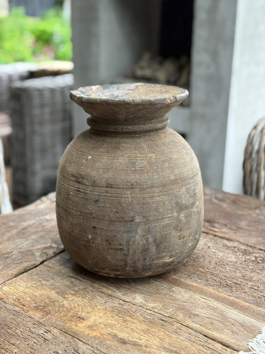 Nepalese pot/vaas – oude pot uit India (LH006)