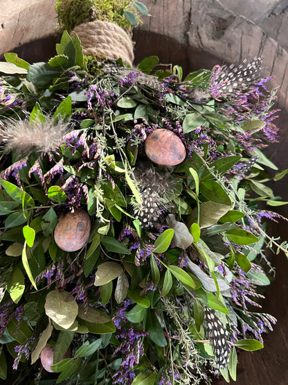 Easter dollop of purple flower quail eggs