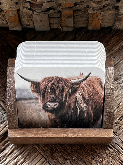Coaster Buffalo (light background) in holder.