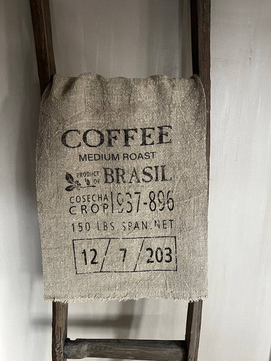 Shabby-Tuch „Kaffee“ 100x40 cm.