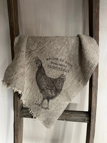 Schäbiges Huhn aus Stoff