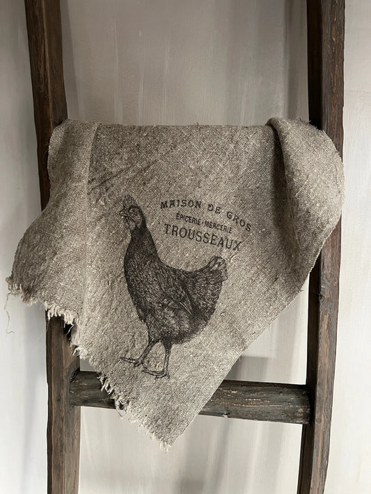 Schäbiges Huhn aus Stoff