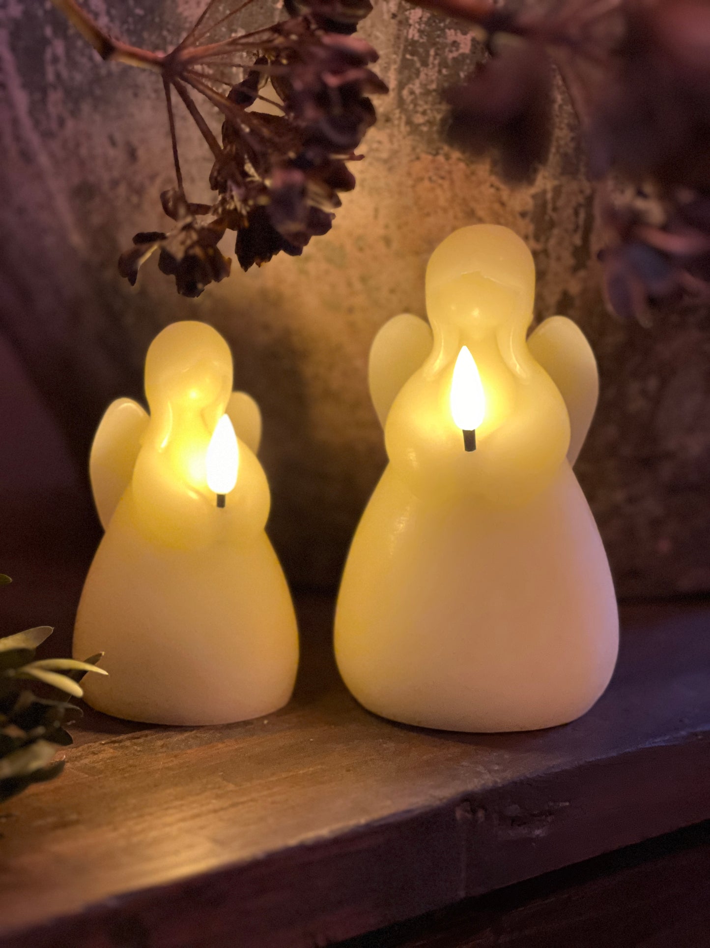 Angel candle LED, Cream, available in M ​​and L