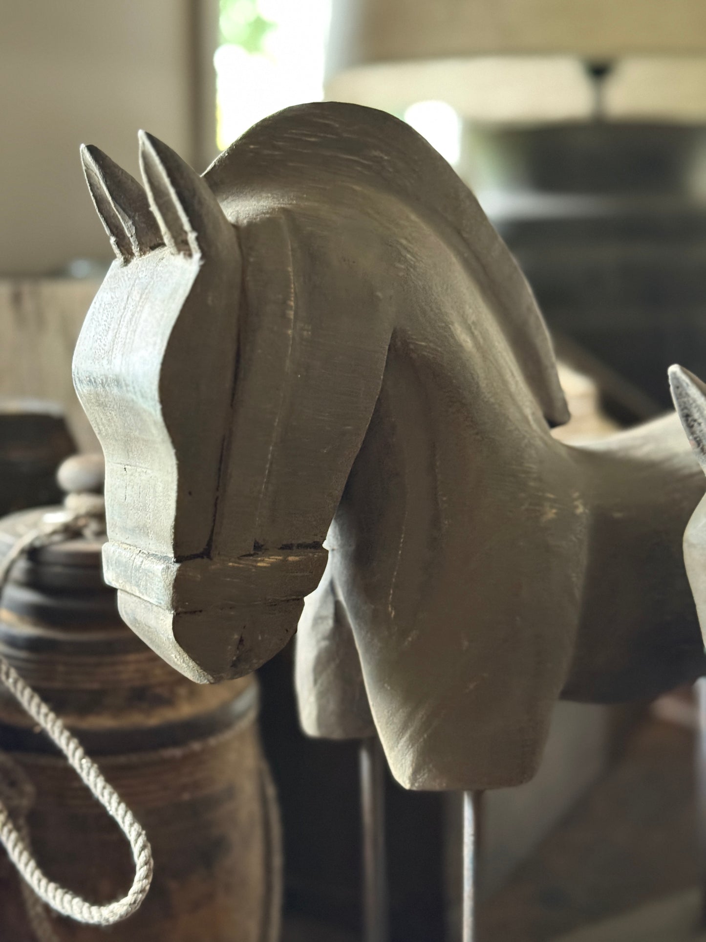 Set van 2 Houten Paarden- Trapa Living