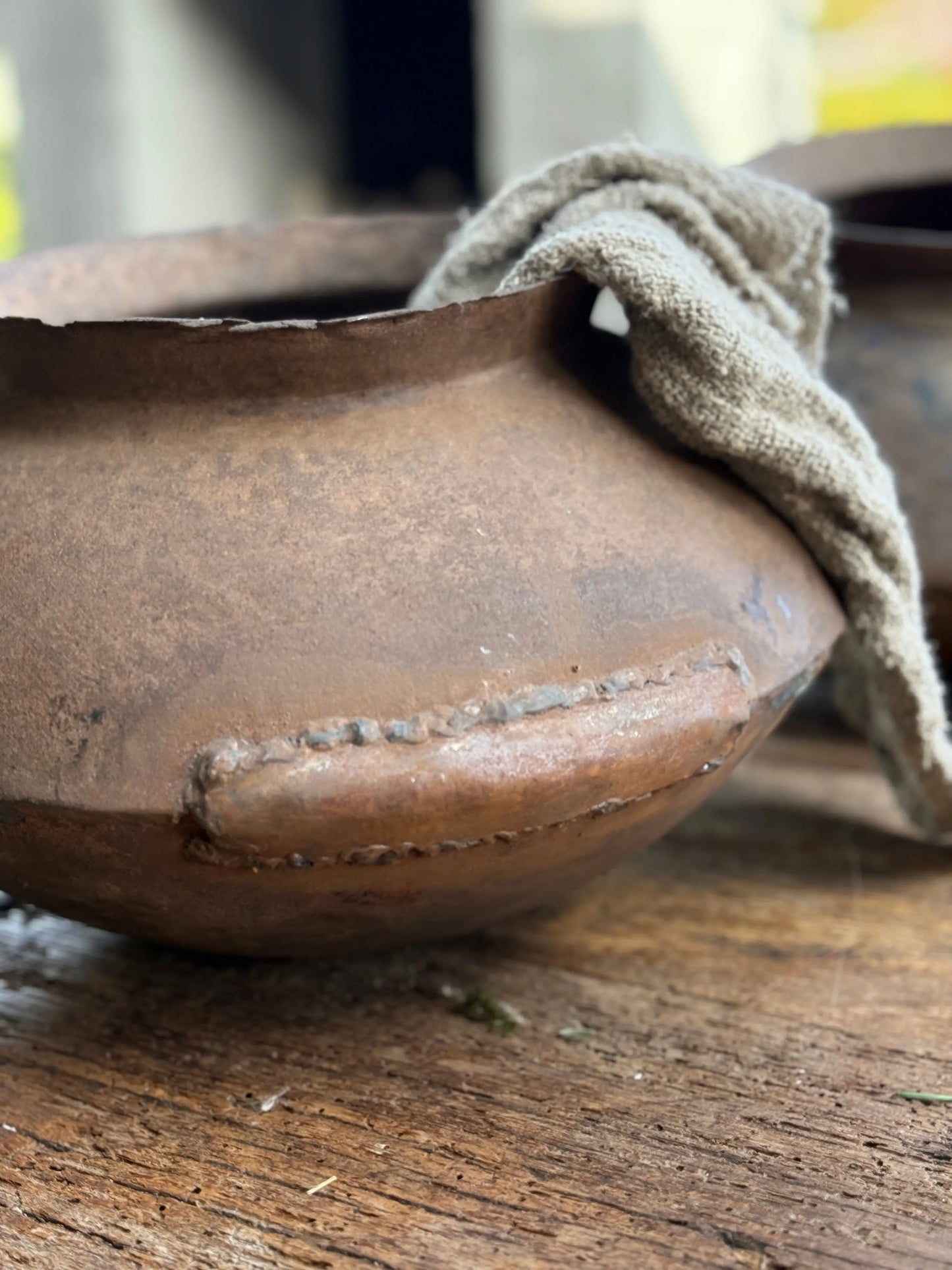 Oude Metalen Waterpot - Trapa Living (LH2)