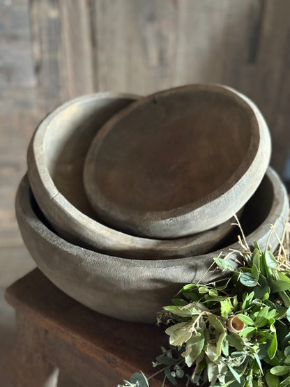 Wooden Bowls – Weathered Available in 3 sizes