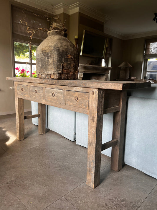 Sidetable Driftwood met 4 lade- Trapa Living