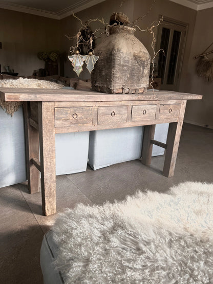 Sidetable Driftwood met 4 lade- Trapa Living