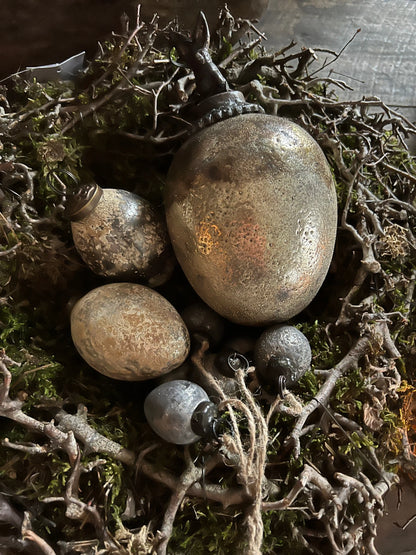 Egg, Black, Gold, and a touch of Silver