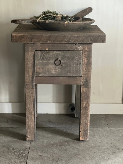 Driftwood Side Table with 1 drawer - Trapa Living