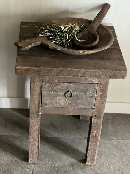 Driftwood Side Table with 1 drawer - Trapa Living